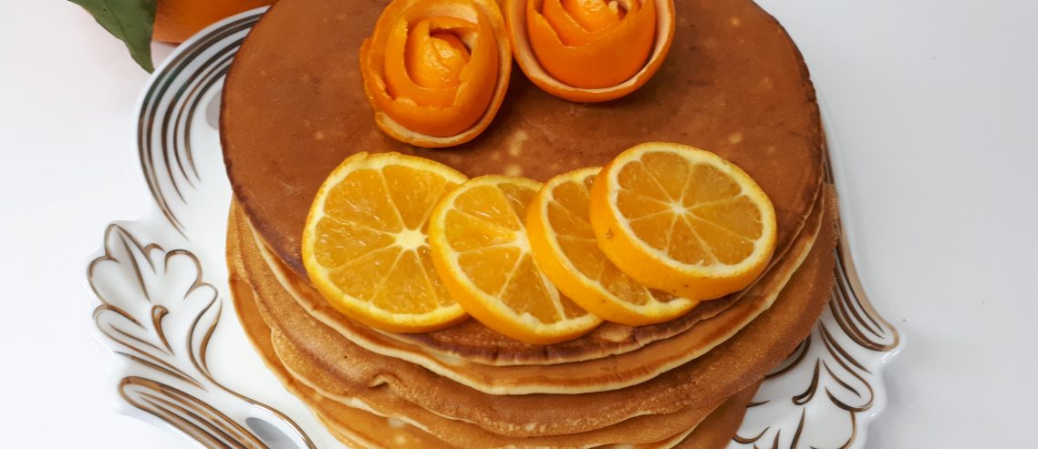 یک روز پرتقالی با پنکیک وانیل و پرتقال!