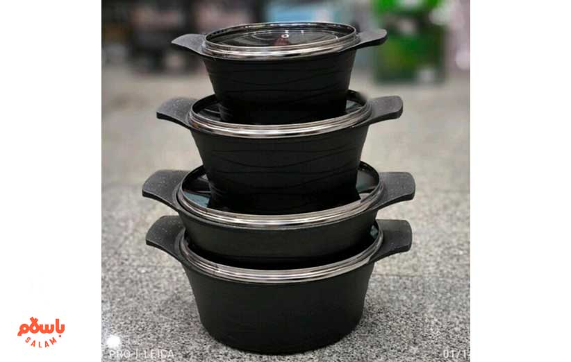 سرویس قابلمه و تابه چدنی 8 پارچه PMF