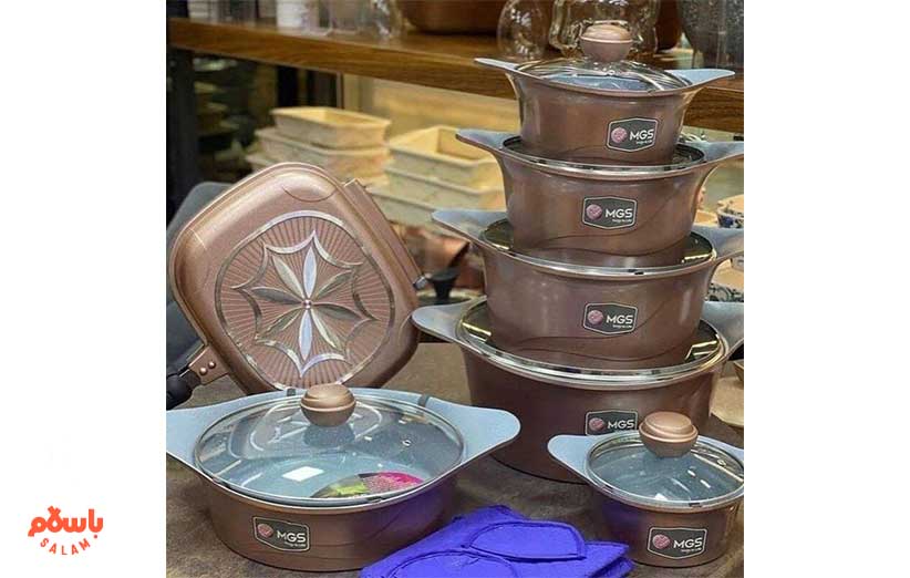 سرویس قابلمه 17 پارچه MGS گرانیتی