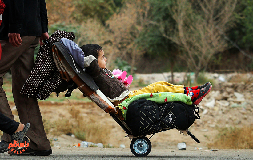 کالسکه کودک در اربعین

