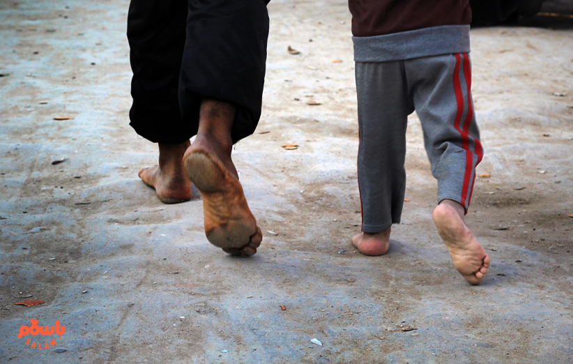 تاول پا پیاده روی اربعین