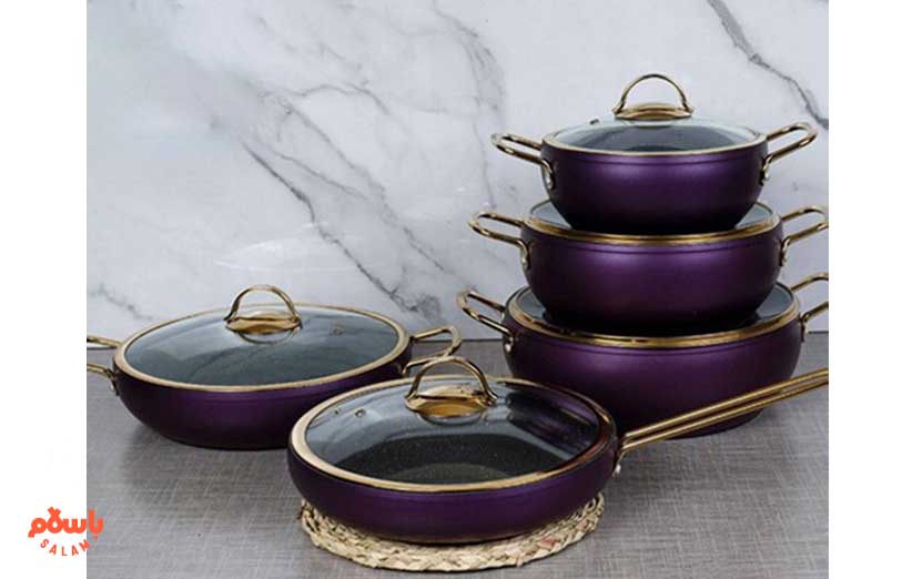 سرویس قابلمه تفلون 10پارچه برند KZP