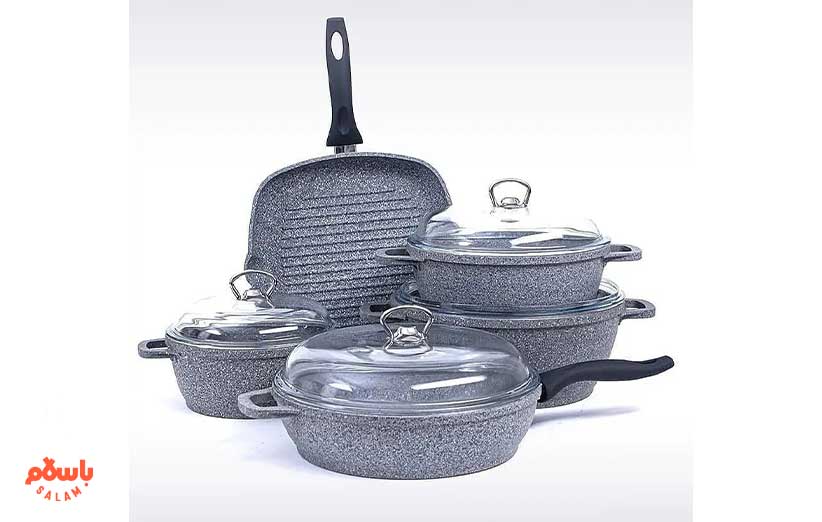 سرویس قابلمه فالز ترکیه 9 پارچه گرانیت