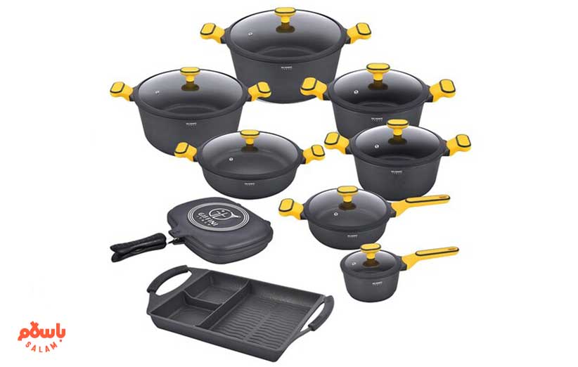 سرویس قابلمه 17 پارچه جی فی نی GIFFINI مدل G-NANO -017