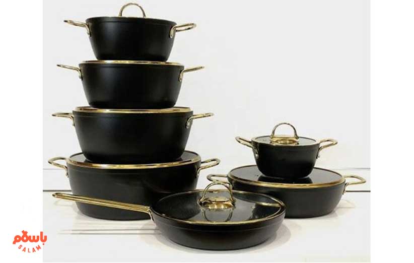 سرویس قابلمه 14 پارچه مدل فلت برند یونیک