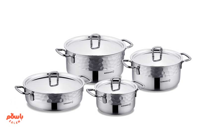 سرویس قابلمه 8 پارچه کرکماز مدل Korkmaz Erna A1963 Pot Set