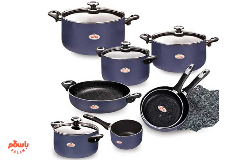 سرویس قابلمه 12 پارچه زرساب مدل ویولت