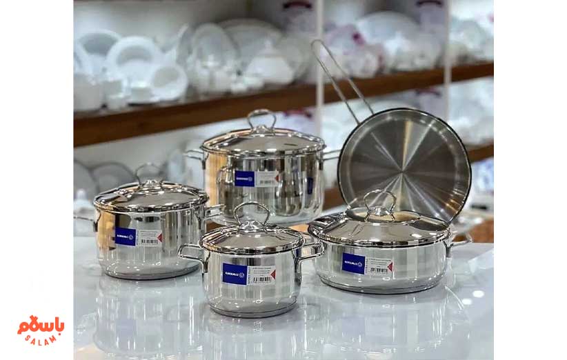 سرویس قابلمه 10 پارچه استیل کرکماز