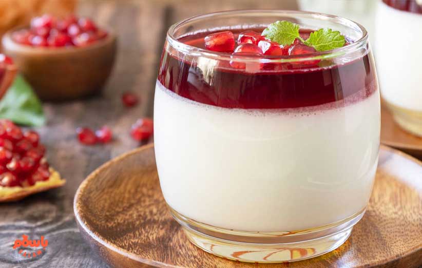 طرز تهیه ژله انار با بستنی