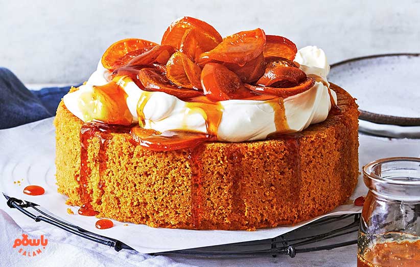 روش های تزیین کیک خرمالو