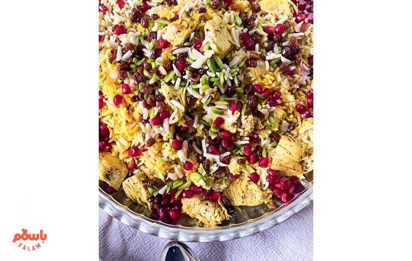 طرز تهیه انواع انار پلو قزوینی