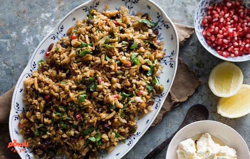 طرز تهیه انواع انار پلو قزوینی