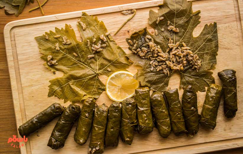 طرز تهیه دلمه برگ مو تبریزی