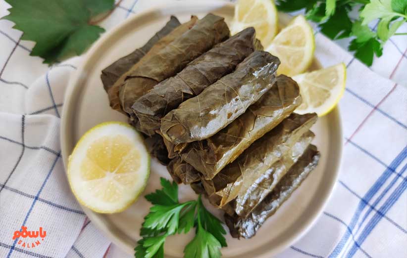 طرز تهیه دلمه برگ مو اصفهانی