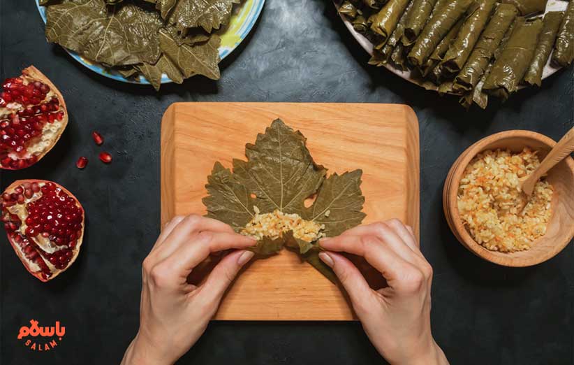 مواد لازم برای تهیه دلمه