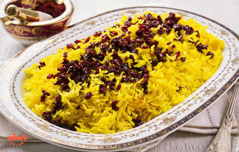 مراحل پخت برنج کته ساده