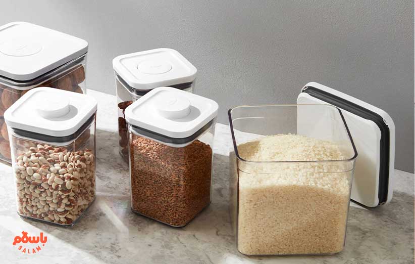 نگهداری برنج در دبه پلاستیکی