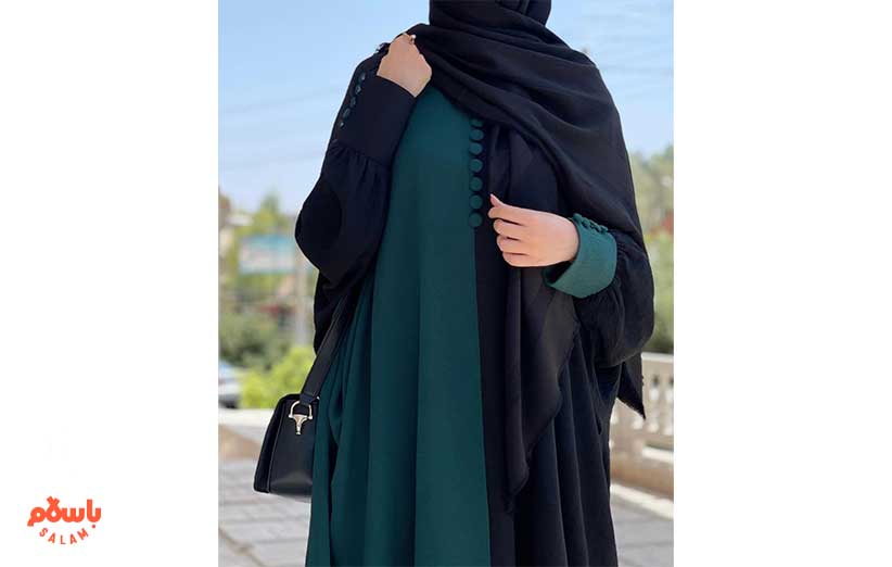 پارچه ابر و بادی برای مانتو عبایی