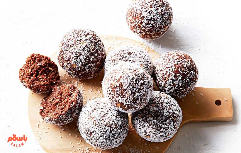 طرز تهیه حلوا خرما توپی