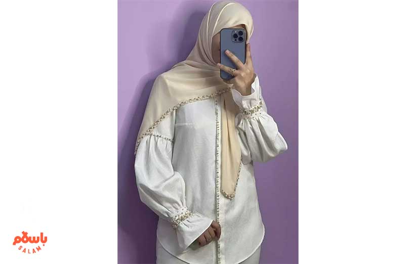 مدل شومیز مناسب با پارچه کتان لمه