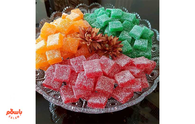 مواد لازم باسلوق گردویی ژله ای