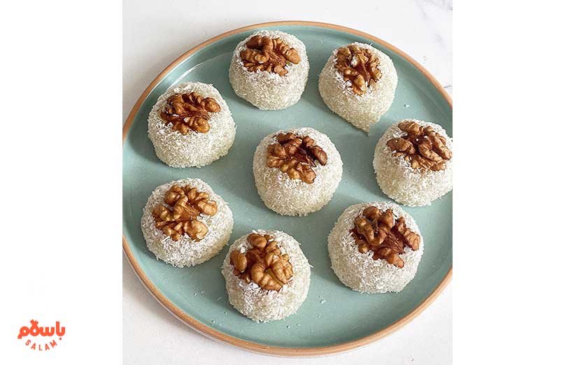 باسلوق گردویی با نشاسته ذرت