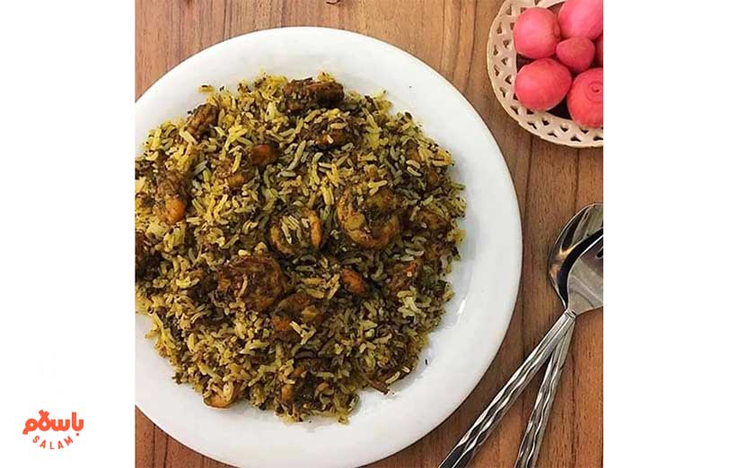 طرز تهیه برنج قهوه‌ای با مرغ و میگو