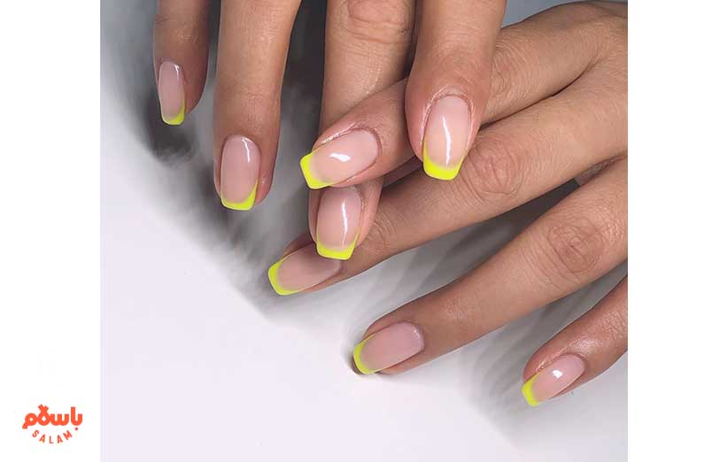 طرح فرنچ ناخن پاییزی زیبا