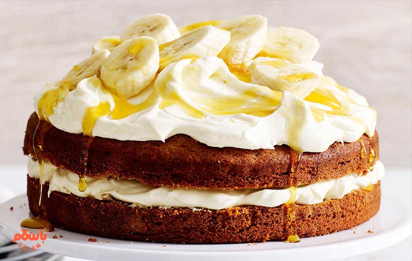 طرز تهیه کیک موز و گردو ساده، مجلسی و تولد