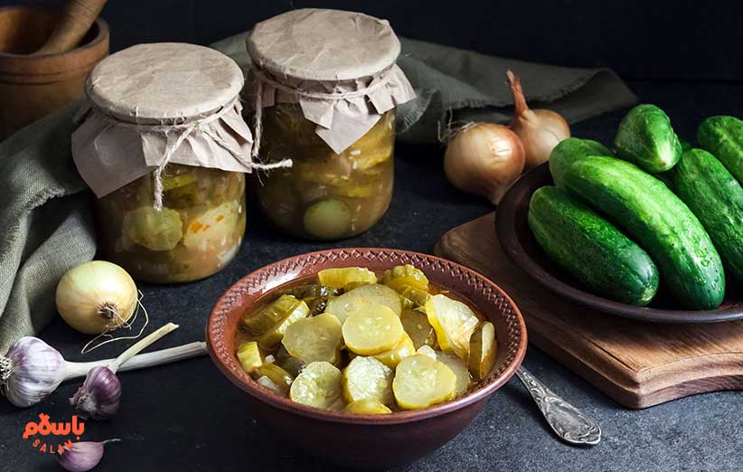 مراحل تهیه خیارشور آمریکایی