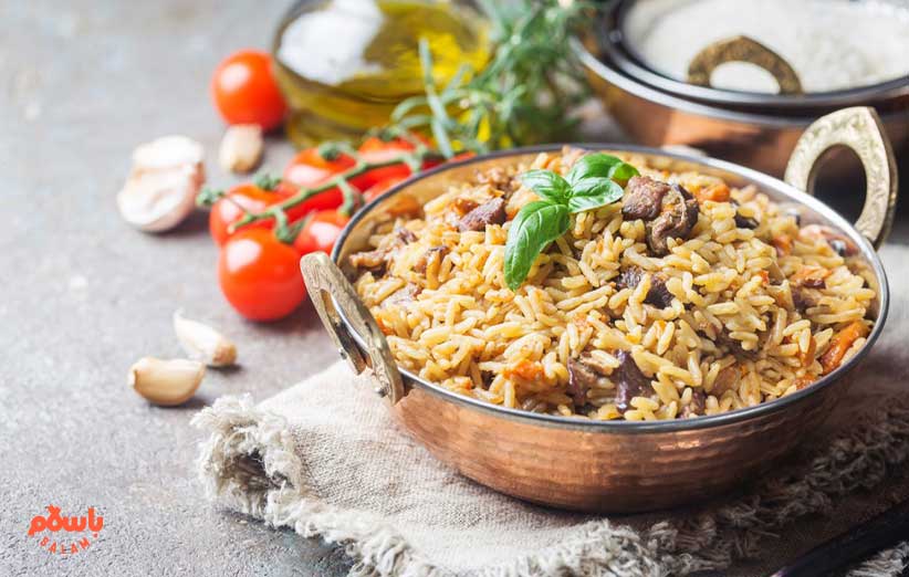 انواع پلو رنگی