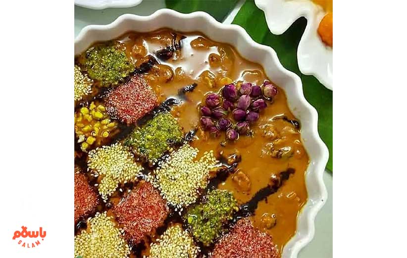 مواد لازم رنگینک خرما مجلسی
