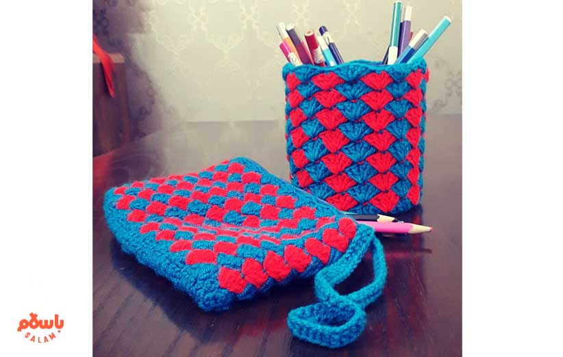 جامدادی بافتنی