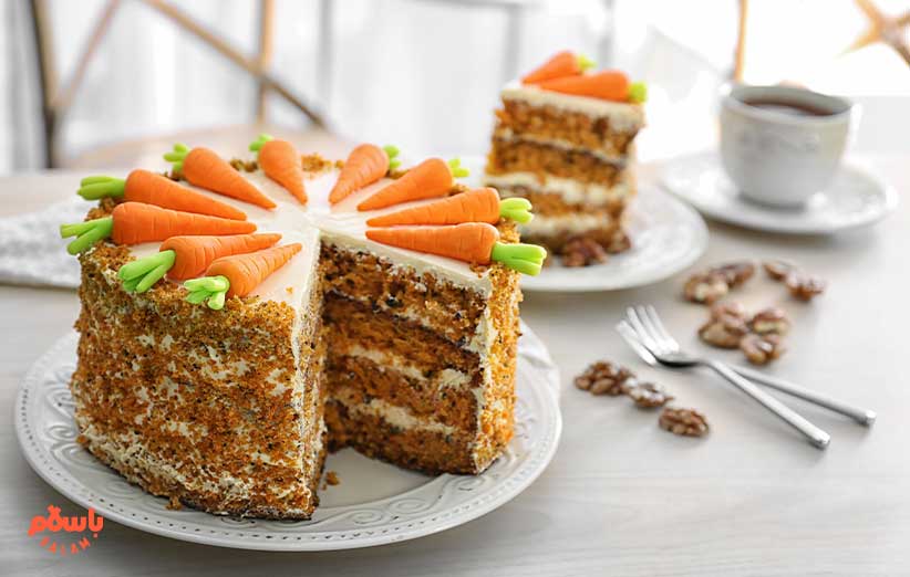 طرز تهیه کیک هویج و گردو ساده و دارچینی + کاپ کیک