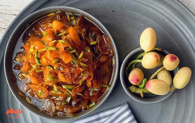 طرز تهیه مربا پوست پسته تازه