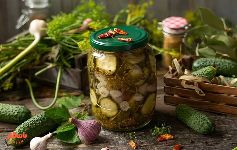 مراحل تهیه خیارشور آمریکایی