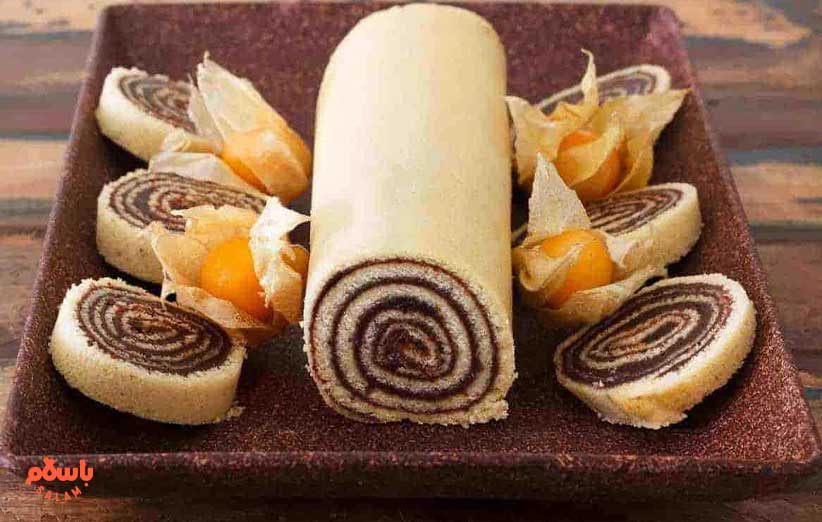 طرز تهیه رنگینک خرما رولتی