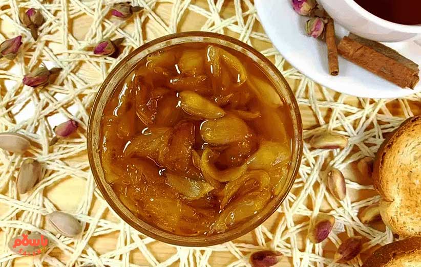 مراحل تهیه مربا پوست پسته تازه (۷ مرحله)