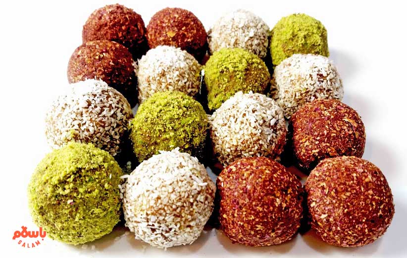 مواد لازم رنگینک خرما توپی