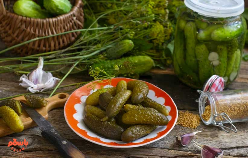 تفاوت خیارشور سرکه ای و نمکی