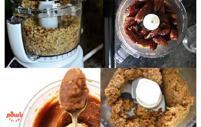 مراحل تهیه ترافل خرما رژیمی