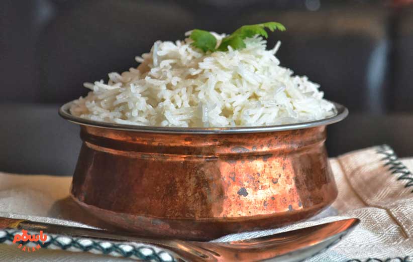 انواع پلو مخلوط و ساده با خورشت و مرغ و ماهی