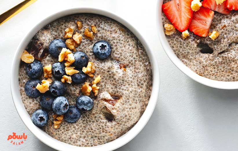 پودینگ دانه چیا برای لاغری