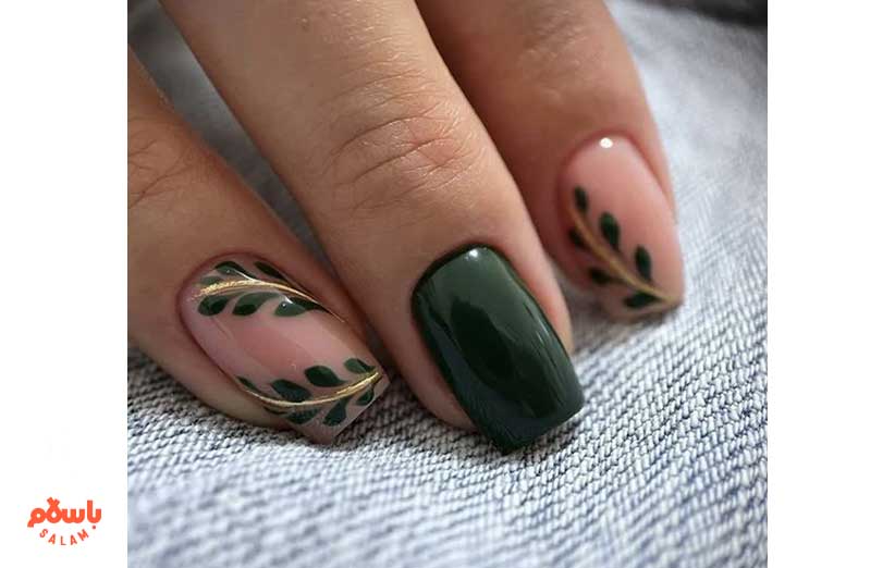طراحی ناخن مجلسی پاییزی