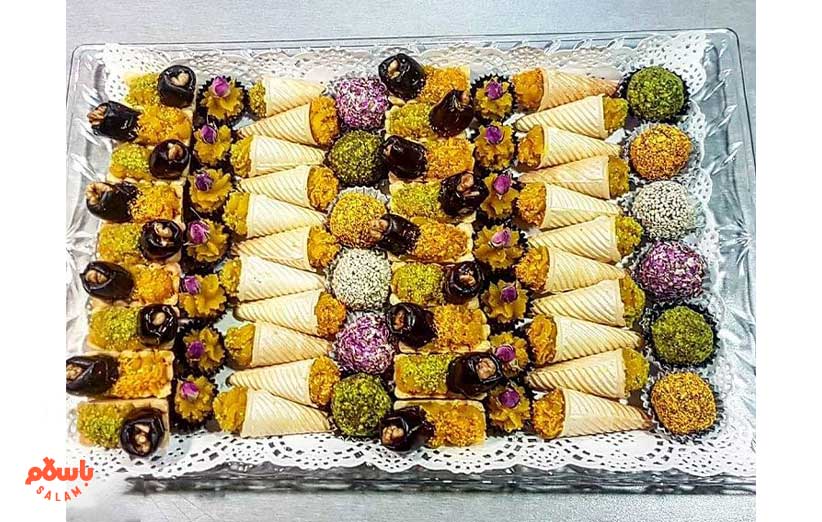تزیین متنوع و مجلسی خرما و سینی خرما