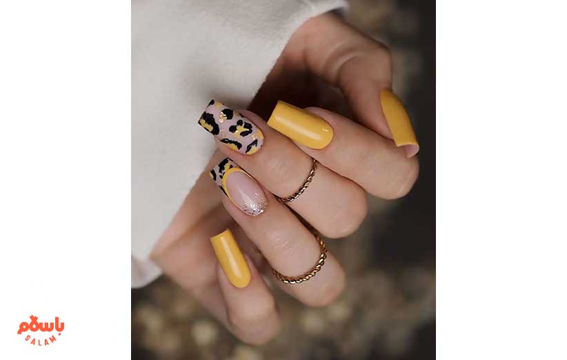 طرح ناخن پلنگی برای پاییز