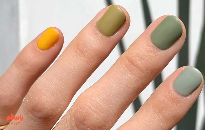 مدل ناخن پاستیلی پاییزی
