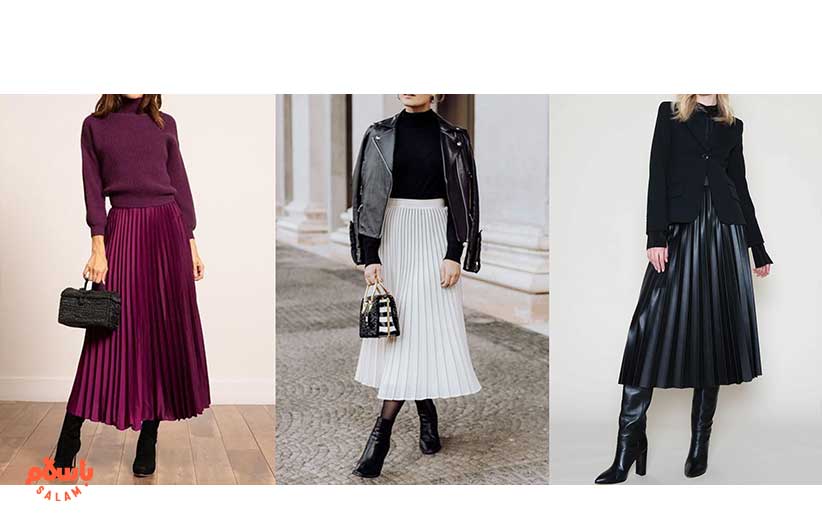 عکس خفن استایل پاییزی دخترانه با دامن