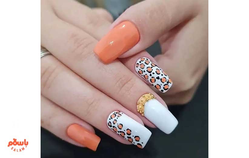 طرح ناخن پلنگی برای پاییز