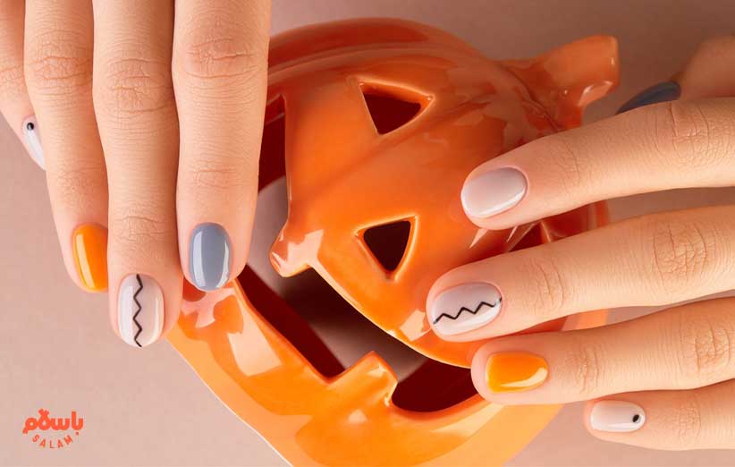 طراحی پاییزی ناخن